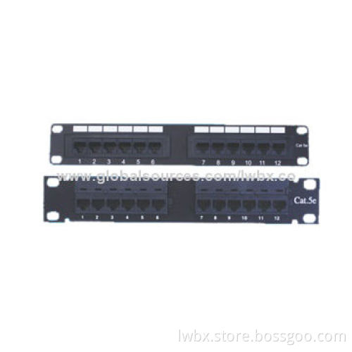 110 dual IDC type cat5e/6 12 port patch panel
